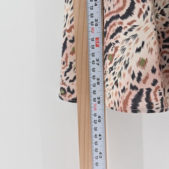 ALLSAINTS Skirt Size 4‎ Raya Arietta Animal Print Multi Ruffled Asymmetric Hem - Picture 13 of 13